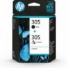 Combo-Pack Original HP Black/Color 305 - 6ZD17AE