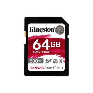 64GB Canvas React Plus SDXC UHS-II 300R/260W U3 V9-SDR2/64GB