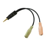 ADAPTOR audio LOGILINK 3.5 stereo 4p. male to 2 x - CA0021