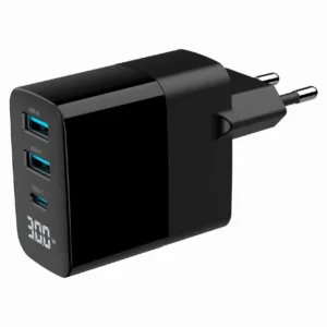 ALIMENTATOR retea 220V GEMBIRD universal 1 x USB T- TA-UC-PDQC30LCD-BK-02