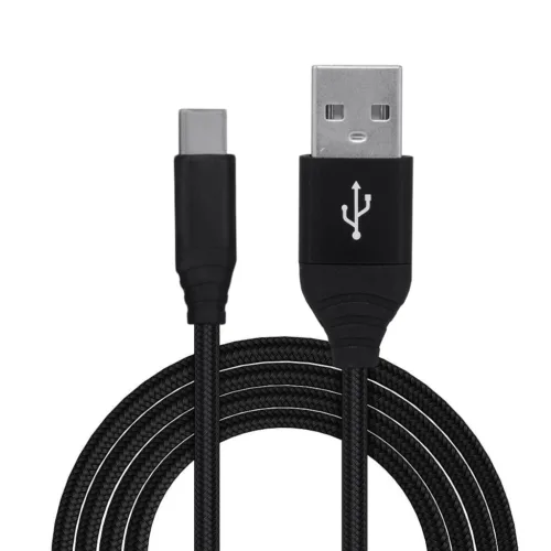CABLU alimentare si date SPACER pt. smartphone USB- SPDC-TYPEC-BRD-BK-0.5