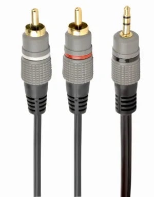 CABLU audio GEMBIRD stereo (3.5 mm jack la 2 x RCA- CCA-352-2.5M