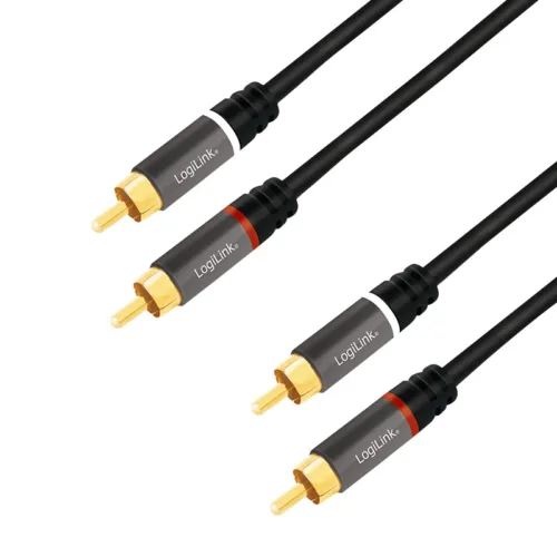 CABLU audio LOGILINK stereo (RCA T/T) 5m conectori- CA1207