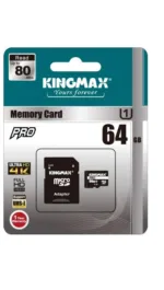 CARD MicroSD KINGMAX  64 GB MicroSDHC clasa 10 sta-KM64GMCSDUHSP1A-1