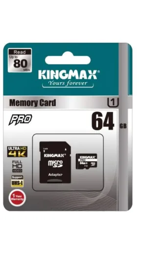 CARD MicroSD KINGMAX  64 GB MicroSDHC clasa 10 sta-KM64GMCSDUHSP1A-1