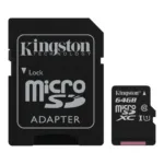 CARD MicroSD KINGSTON 64 GB microSDXC clasa 10 sta-SDCS2/64GB