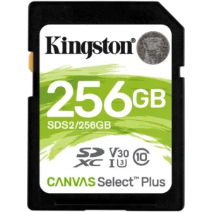 CARD SD KINGSTON 256 GB SDXC clasa 10 standard UHS-SDS2/256GB