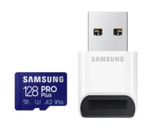 Card memorie Samsung PRO Plus + Cititor USB cardur-MB-MD128KB/WW