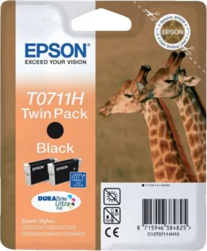 Cartus Cerneala Original Epson Black T0711H  C13T07114H10