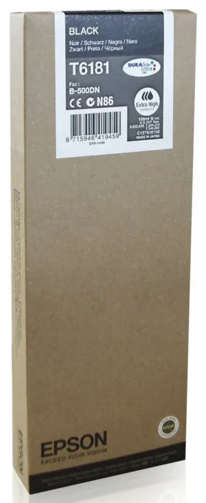 Cartus Cerneala Original Epson Black T6181  C13T618100