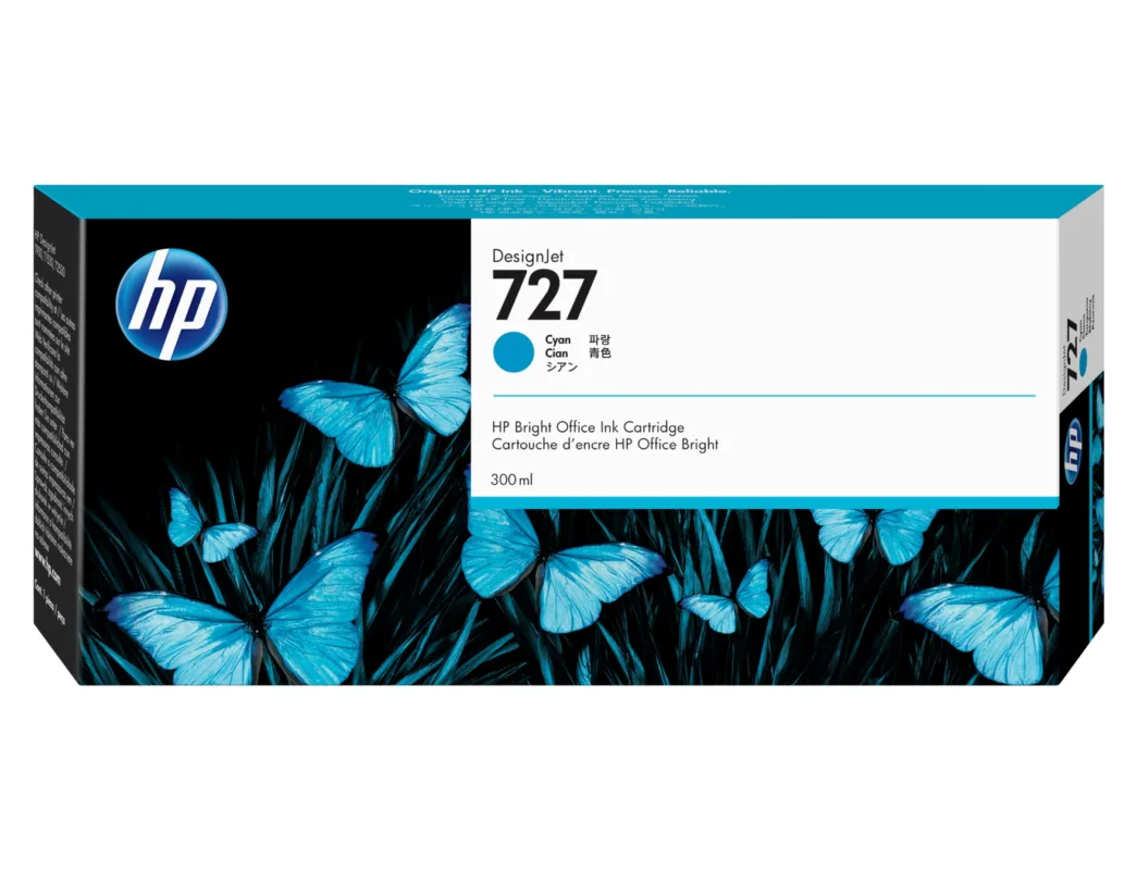 Cartus Cerneala Original HP Cyan 727  F9J76A