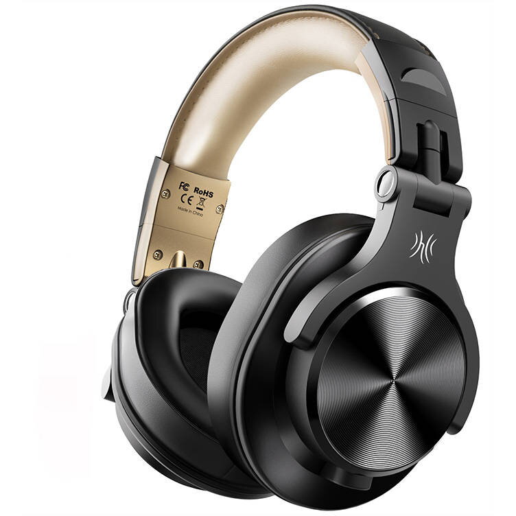 Casca OneOdio wirelesscu firtip over earmultimedia- Fusion-A70-Black-Gold