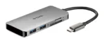 HUB extern D-LINK porturi SD/microSD Dual Card Rea-DUB-M610