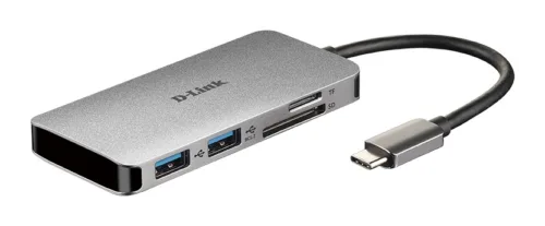 HUB extern D-LINK porturi SD/microSD Dual Card Rea-DUB-M610