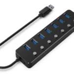 HUB extern GEMBIRD  USB 3.1 x 7 conectare prin USB-UHB-U3P7P-01