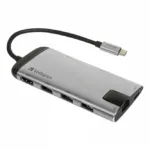HUB extern VERBATIM Gigabit LAN x 1 USB 3.0 x 3 HD-49142