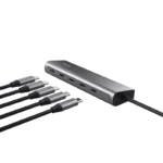 Hub Trust Halyx 5 x USB-C gri TR-25136-TR-25136