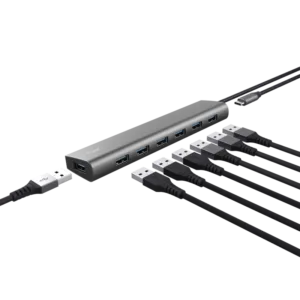 Hub Trust Halyx 7xUSB 3.2 Gen1 gri TR-24967-TR-24967