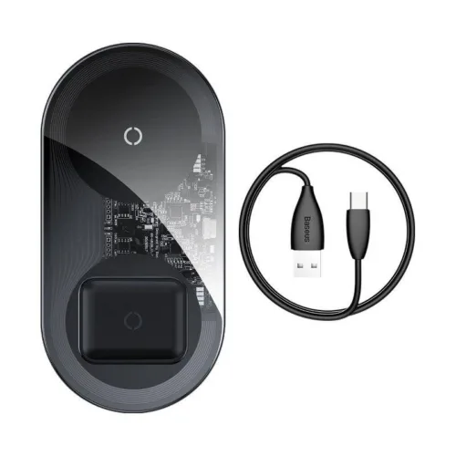 INCARCATOR wireless Baseus Simple 2 in 1 Qi 18W co- WXJK-A01