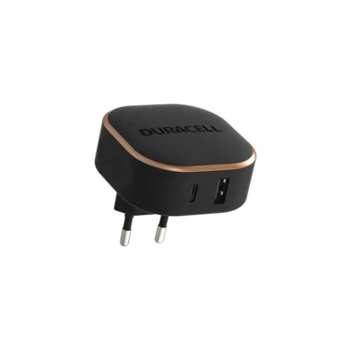 Incarcator Duracell USB-A + USB-C PPS 30WBlack - DRACUSB20-EU