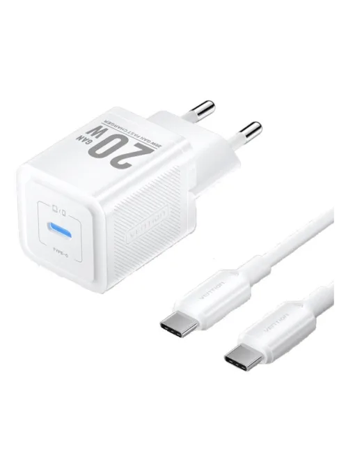 Incarcator retea Vention  20W PD 20W 1 x USB-C cab- TZ-FEPW0-EU-01