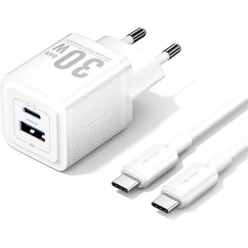 Incarcator retea Vention  30W PD 30W 1 x USB-C 1 x- TZ-FEQW0-EU-01
