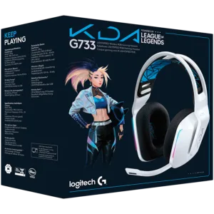 LOGITECH G733 K/DA Lightspeed Wireless Gaming Head- 981-000990