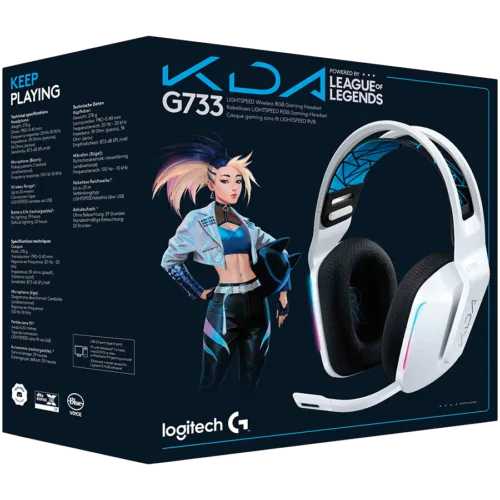 LOGITECH G733 K/DA Lightspeed Wireless Gaming Head- 981-000990