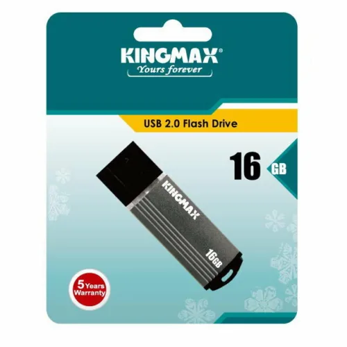 MEMORIE USB 16GB KINGMAX USB 2.0 cu capac gri - KM16GMA06D