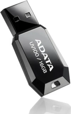 MEMORIE USB 2.0 ADATA 16 GB profil mic carcasa pla- AUV100-16G-RBK