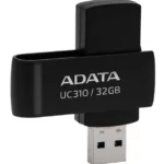 MEMORIE USB 3.2 ADATA 32 GB protectie slide latera- UC310-32G-RBK