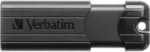 MEMORIE USB VERBATIM PINSTRIPE 64GB NEGRU USB 3.0 - 49318