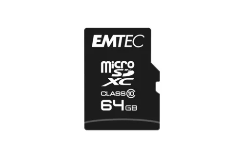MICRO SD MICROSDHC 64GB CL10 EMTEC ECMSDM64GXC10CG-ECMSDM64GXC10CG