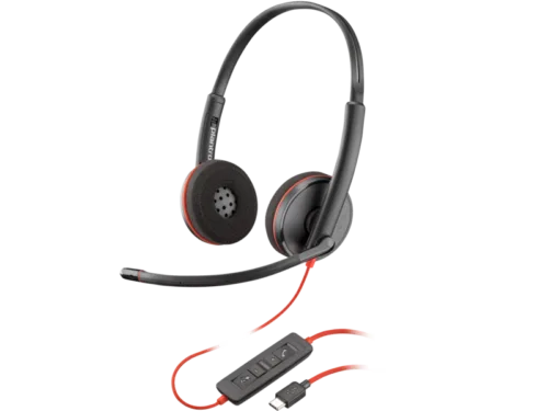 Poly Blackwire 3220 Stereo USB-C Headset +USB-C/A - 8X228A6