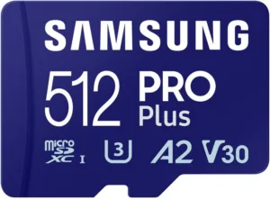 SAMSUNG PRO Plus 512GB microSD UHS-I U3 Full HD 4K-MB-MD512SA/EU