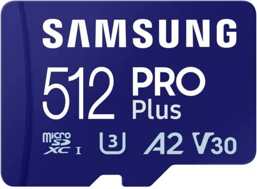 SAMSUNG PRO Plus 512GB microSD UHS-I U3 Full HD 4K-MB-MD512SA/EU
