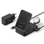 STATIE incarcare wireless Anker MagGo 15W 3-in-1 p- B2557311