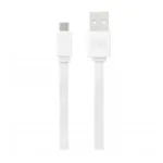 TNB FLAT MICRO USB CABLE 30CM - WHITE - CBMUSB03WH