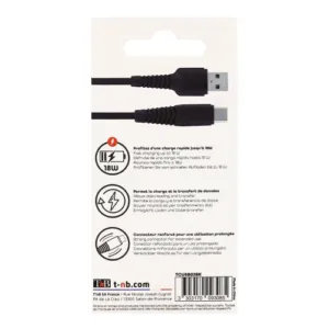 TNB USB to USB Type-C cable 2M - TCUSB02BK