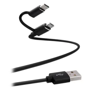 TNB microUSB / USB-C to USB CABLE charge synchro 1- TCUSB2IN1