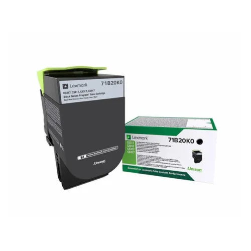 Toner Original Lexmark Black 71B20K0  71B20K0