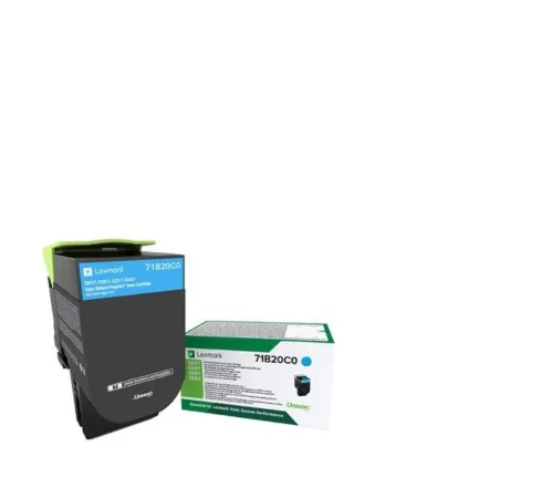 Toner Original Lexmark Cyan 71B20C0  71B20C0