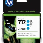 Tri-Pack Original HP Cyan 712  3ED77A