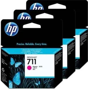 Tri-Pack Original HP Magenta 711  CZ135A