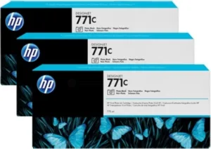 Tri-Pack Original HP Photo Black 771C  B6Y37A