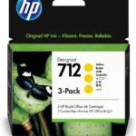 Tri-Pack Original HP Yellow 712  3ED79A