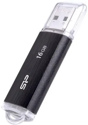 USB Flash Drive SP Ultima U02 2.0 16GB Negru - SP016GBUF2U02V1K