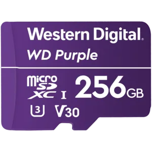 WD Purple 256GB Surveillance microSD XC Class - 10-WDD256G1P0C