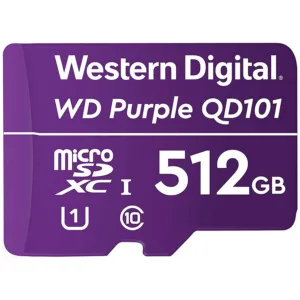 WD Purple 512GB Surveillance microSD XC Class - 10-WDD512G1P0C