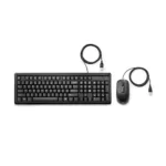 HP 160 keyboard USB Black - 6HD76AA